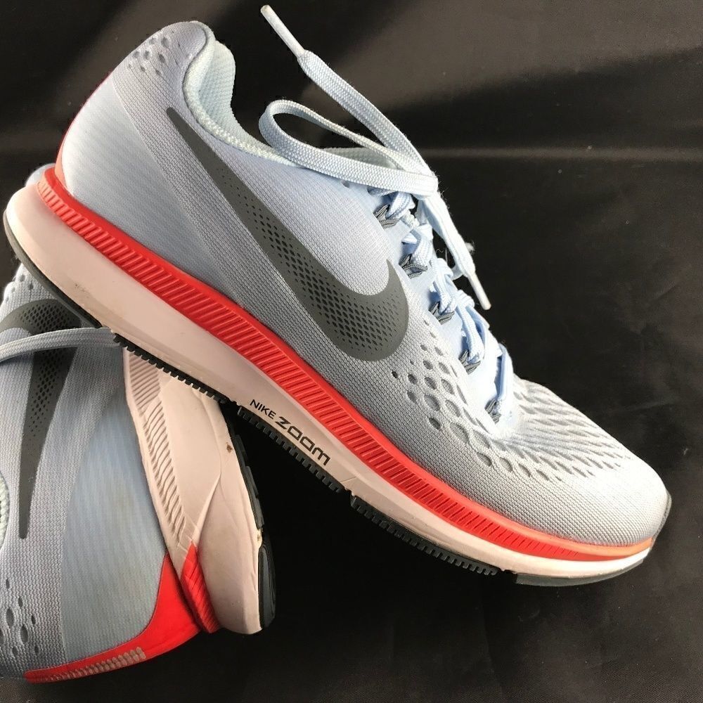 XLNT NIKE Air Zoom Pegasus 34 ICE BLUE Hyper Red